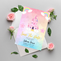 Princess Birthday Party Invitation Card