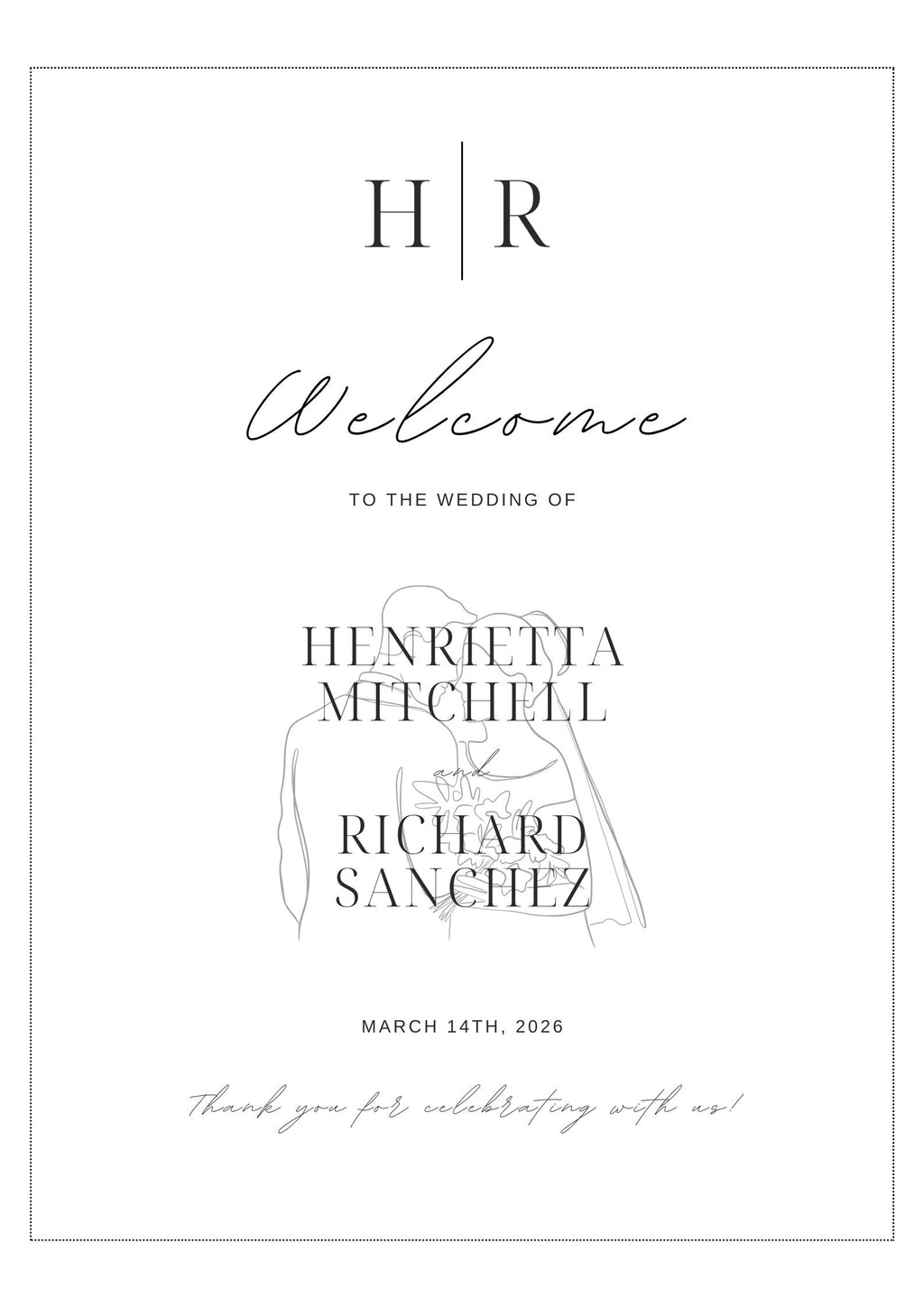 Personalised Wedding Invitation Template