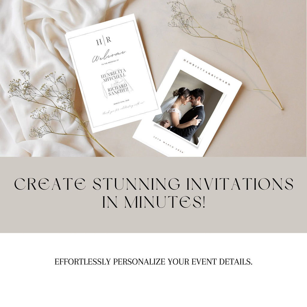 Personalised Wedding Invitation Template